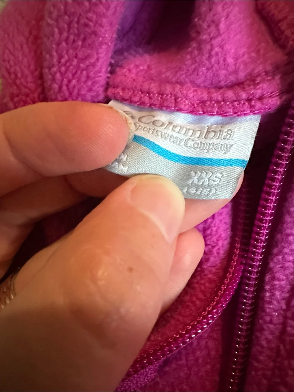 Columbia Magenta Hooded Fleece Jacket